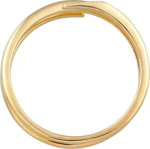 Elli Ringe - Ring Wickelring Twist Fein 375 Gelbgold - Gr. 58 MM - in Gold - für Damen