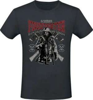 Sprüche T-Shirt - German Firefighter - M bis 3XL - für Männer - Größe XL - schwarz