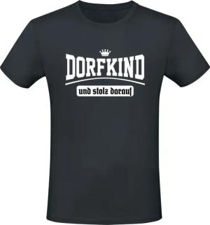 Sprüche T-Shirt - Dorfkind und stolz darauf - M bis L - für Männer - Größe M - schwarz