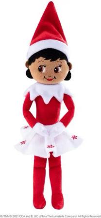 Elf on the Shelf Anziehpuppe Elf Plushee Pals® Snuggler Mädchen Braune Augen