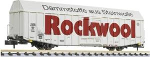 Liliput Güterwagen N Großräumiger Güterwagen Hbbks Rockwool der DB
