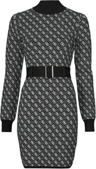Guess  Kurze Kleider LISE 4G LS BELTED DRESS SWTR