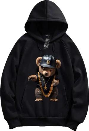 RMK Hoodie Herren Pullover Pulli Kapuzenpullover Sweatshirt Gangster Teddy Bär mit Kapuze