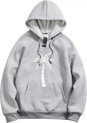 RMK Hoodie Herren Pullover Basic Kapuze Pulli Kapuzenpullover Seitentaschen Palme mit Kapuze