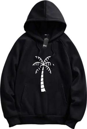 RMK Hoodie Herren Pullover Basic Kapuze Pulli Kapuzenpullover Seitentaschen Palme mit Kapuze