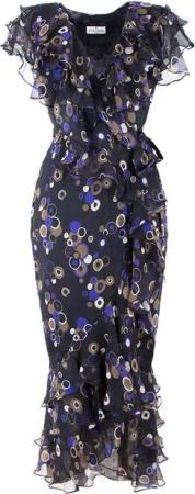 RUA & RUA Wickelkleid aus Seide Kleid Midikleid