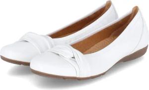 Gabor Ballerinas für Damen - Gr. 6 - weiß - Glattleder