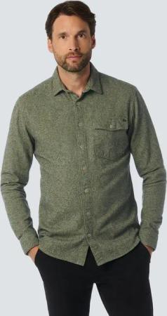 NO EXCESS Langarmhemd "No Excess Zweifarbiges Twill-Hemd"