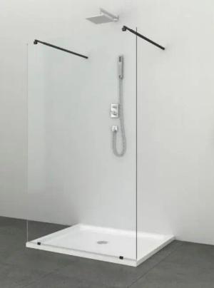 Sanotechnik Walk-in-Dusche "Freedom I Black"