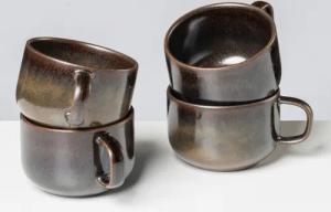 gipfelstück Tasse "Glockenklang", (Set, 4 tlg.), Scandi-Style, Reaktivglasur, jedes Stück ein Unikat, 4-teilig