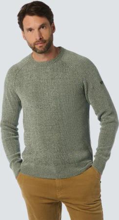 NO EXCESS Rundhalspullover "No Excess Chenillo-Crewneck-Pullover"
