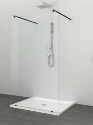 Sanotechnik Walk-in-Dusche "Freedom I Black"