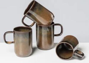 gipfelstück Becher "Glockenklang", (Set, 4 tlg.), Scandi-Style, Reaktivglasur, jedes Stück ein Unikat, 4-teilig