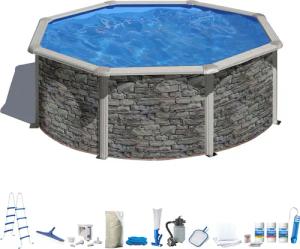 my POOL BWT Rundpool, (Set, 10 tlg.), in moderner Steinoptik, Höhe 132 cm, verschiedene Größen