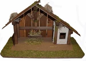 Alfred Kolbe Krippe "Weihnachtsdeko", (1 tlg.), aus Holz, 50x25x32 cm, für Figuren bis 12 cm Höhe