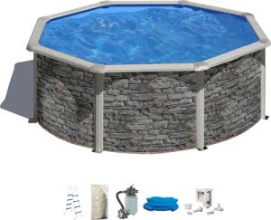 my POOL BWT Rundpool, (Set, 5 tlg.), in moderner Steinoptik, Höhe 120 cm, verschiedene Größen