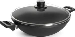 WOLL MADE IN GERMANY Wok "Nowo", Aluminiumguss, (1 tlg.), von Hand gegossen, Ø 32 cm, Made in Germany
