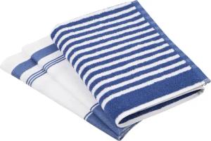 ROSS Geschirrtuch "Exclusiv", (Set, 3 tlg.), 1x Küchen-Frottiertuch (Streifen) und 2 Geschirrtücher (Gartenkräuter)