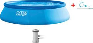 Intex Rundpool "GN "EasyPool" 396x84 cm", (Set), inkl. hochwertigem Intex Pool-Reinigungsset