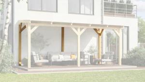 weka Terrassendach "Bausatz für Terrassenüberdachung", für die freistehenden Montage, ohne Dacheindeckung