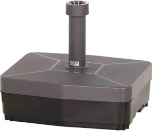 Siena Garden Kunststoffschirmständer, 45 kg, Kunststoffrohr 19-54 mm, mit Rollen, füllbar mit Sand