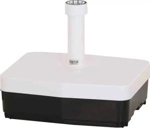 Siena Garden Kunststoffschirmständer, 45 kg, Kunststoffrohr 19-54 mm, mit Rollen, füllbar mit Sand