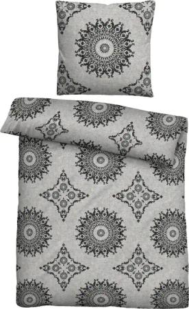 Biberna Bettwäsche "Leo", kuschelig warm, weich, pflegeleicht, 100% Baumwolle, made in Germany