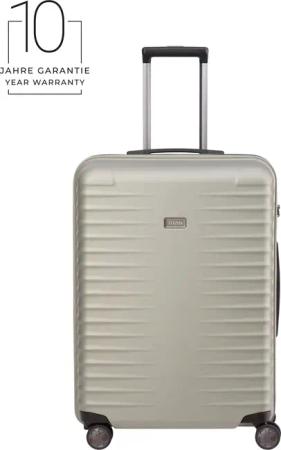 TITAN LITRON 4-Rollen Trolley M 69 cm + Gratis Hotelgutschein Champagner