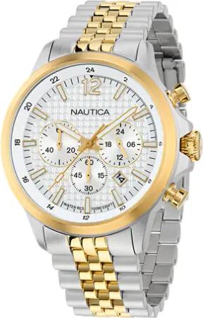 Nautica Uhr Blueocean Chronograph NAPBOF408 Silberfarben