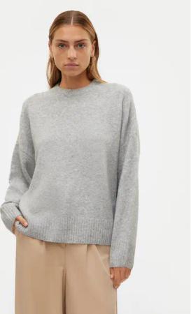 Vero Moda Pullover Boom 10320463 Grau Loose Fit