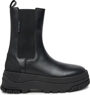Tommy Jeans Klassische Stiefeletten Tjw Chelsea Flatform Boot EN0EN02597 Schwarz