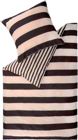 Esprit Bettwäsche FUN Renforcé Bettwäsche, 100% Baumwolle, 2 teilig, 155 x 220 cm in Braun