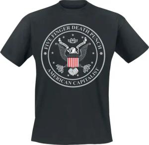 Five Finger Death Punch T-Shirt - American capitalist - S - für Männer - Größe S - schwarz - Lizenziertes Merchandise!