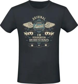 Sprüche T-Shirt - Original lebende Legende - im verdienten Ruhestand - M bis 3XL - für Männer - Größe M - schwarz