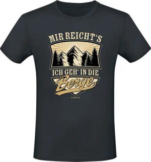 Sprüche T-Shirt - Mir reicht´s - Ich geh in die Berge - M bis 3XL - für Männer - Größe XXL - schwarz
