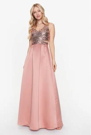 Rinascimento Abendkleid CFC0112832003 Rosa Regular Fit