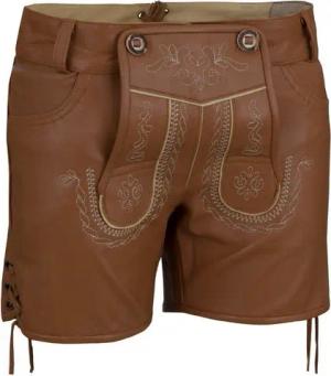 Almbock Trachtenlederhose Damen Lederhose Catalina (1-tlg) haselnuss braun