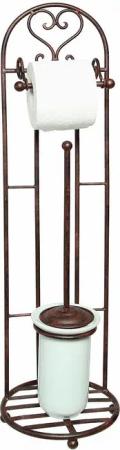 Ambiente Haus Toilettenpapierhalter "Antik", antikbraun
