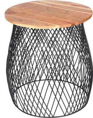 Ambiente Haus Beistelltisch "Urban rundes Beistelltisch käfig -H 50cm", (1 St.)