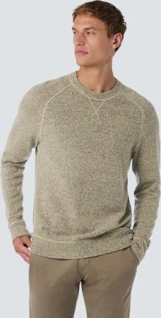 NO EXCESS Rundhalspullover "No Excess Soft-Touch-Pullover mit Wolle"