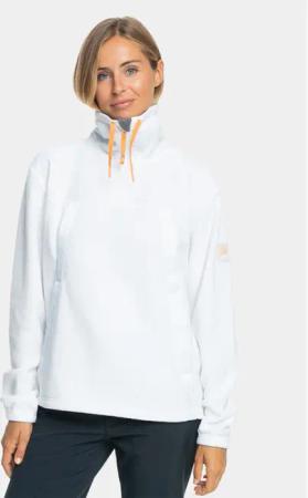 Roxy Fleecejacke Chloe Kim Layer Otlr ERJFT04713 Weiß Regular Fit