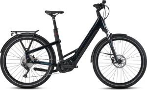 Winora Yakun 10 (750 Wh), 10 Gang Kettenschaltung, Damenfahrrad, Wave, Modell 2022/2023, 27,5 Zoll 55 cm darkblue