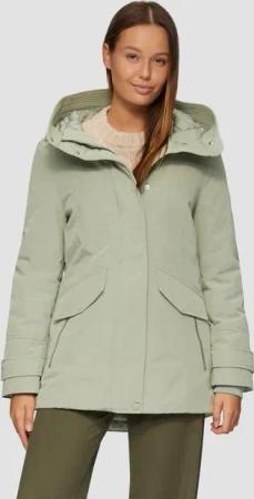 s.Oliver Funktionsjacke Sportive Jacke mit leichter Wattierung und Logo-Tape Rippbündchen