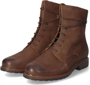 Tamaris Schnürstiefeletten für Damen - Gr. 41 - braun - Rauleder