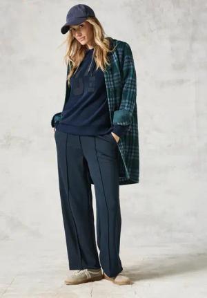 Cecil Damen Kapuzenpullover in Blau, Gr: S