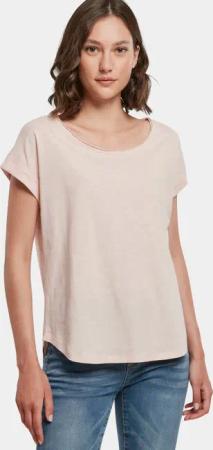 Build Your Brand Ladies Long Slub Tee