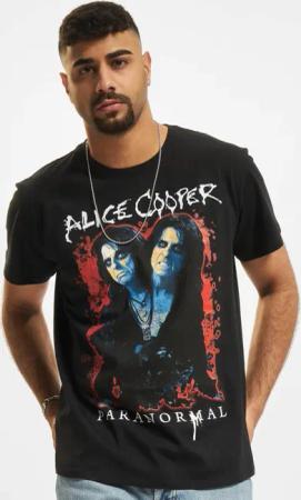 Merchcode Alice Cooper Paranormal Splatter Adult Black Tee