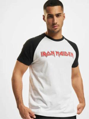 Merchcode Iron Maiden Logo Baseball Tee