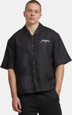 PEQUS Chest Logo Linen Hemd