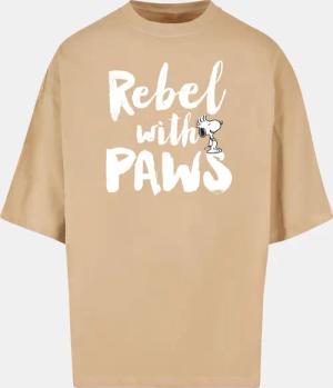 Merchcode Peanuts - Rebel with paws Huge Tee